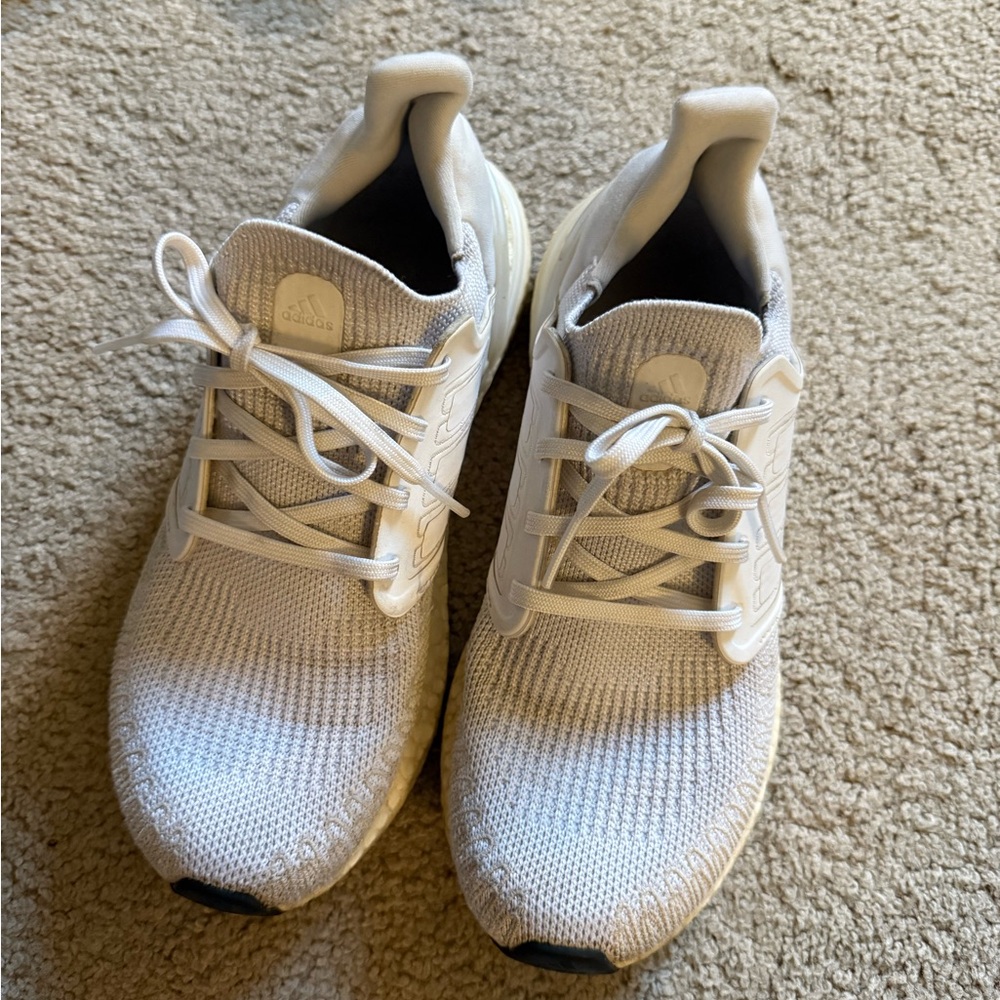 Adidas White Ultra Boost Running Shoes SZ 7/7.5
